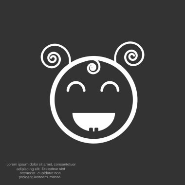 Mutlu kız web simgesi