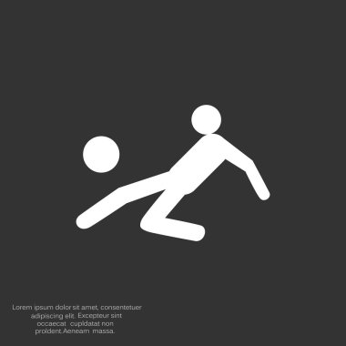 Futbol oyuncu siluet