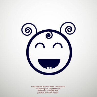 Mutlu kız web simgesi