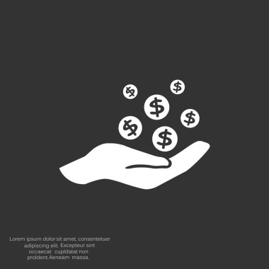 İnsan eline düşen paraları