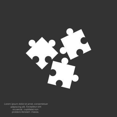 Bulmaca öğeleri basit web simgesi