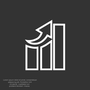 iş büyüyen grafik sunum simgesini