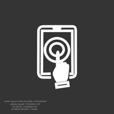 Dokunmatik akıllı telefon simgesi