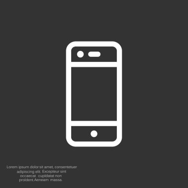 Boş ekranlı basit akıllı telefon