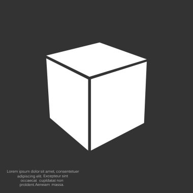 Basit küp web simgesi