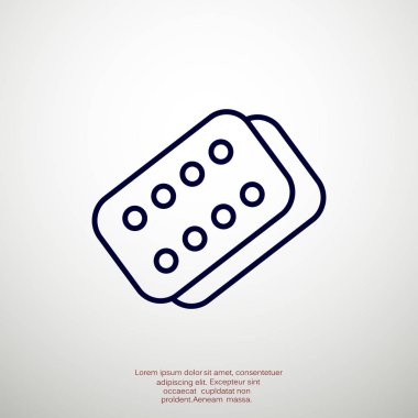 Bandaj sıva basit web simgesi