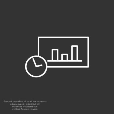 Saat web simgesi ile grafik