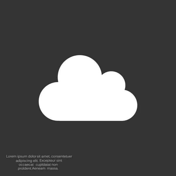 Esquema simple nube web icono — Archivo Imágenes Vectoriales
