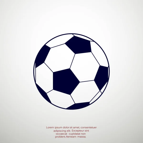 Icône web ballon de football — Image vectorielle