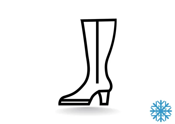 Women boot icon — Stock Vector