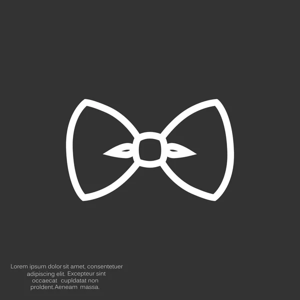 Noeud papillon icône web — Image vectorielle