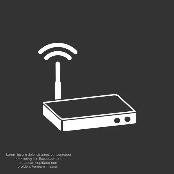 Wi-Fi-Router pictogram — Stockvector