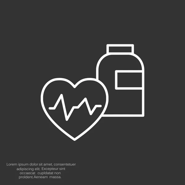 Guérison pour la santé cardiaque — Image vectorielle