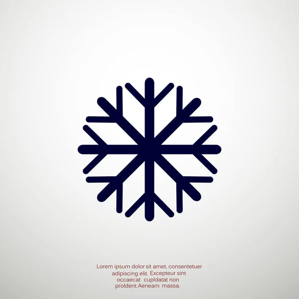Εικονίδιο απλό web νιφάδα χιονιού — Διανυσματικό Αρχείο