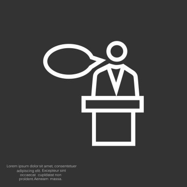 hoparlör simgesi silüeti