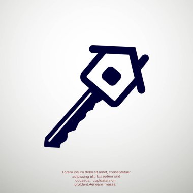 Ev anahtar web simgesi