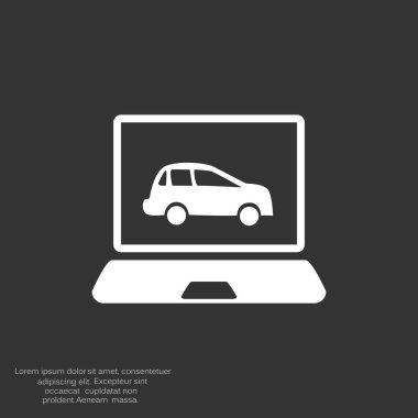 Dizüstü ekran araba ile