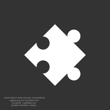 Bulmaca öğesi basit web simgesi