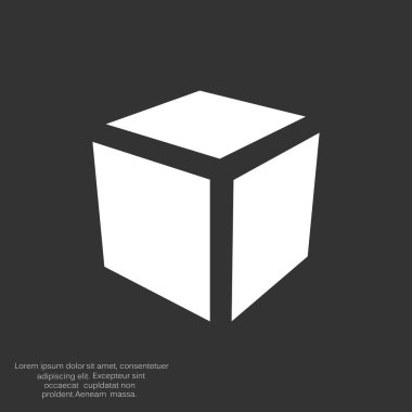 Basit küp web simgesi