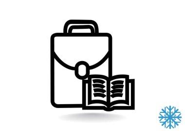 Çantanı açık kitap ile