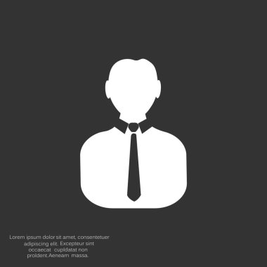 İşadamı siluet web simgesi
