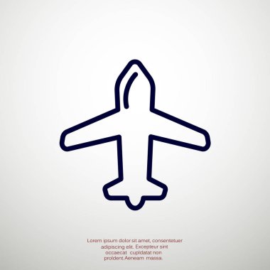 uçak web simgesi
