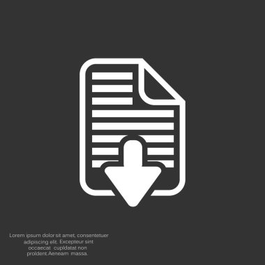 Download dosya web simge