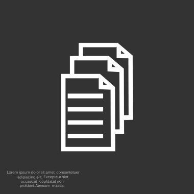 Dosyaları veya belgeleri web simgesi