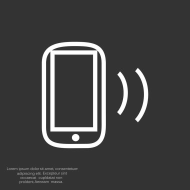 Boş ekranlı basit akıllı telefon