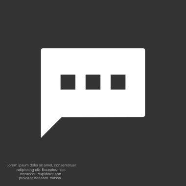 Diyalog kabarcık web simgesi