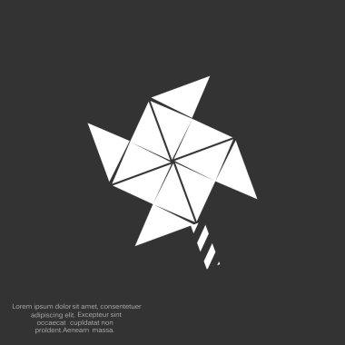 Yel değirmeni pervane oyuncak web simgesi