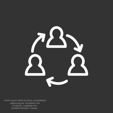 Grup insanların web simgesi