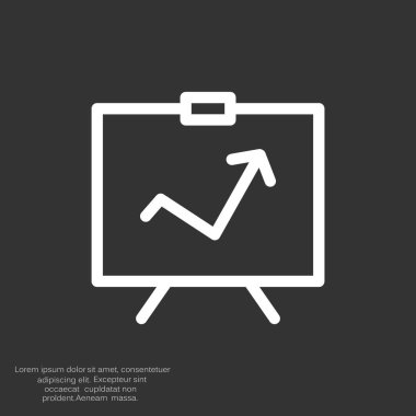 iş büyüyen grafik sunum simgesini