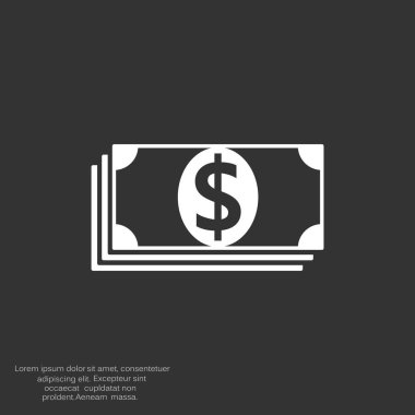 Dolar web simgesi yığını