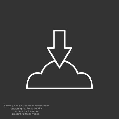 Bulut dosya karşıya yükleme simgesi