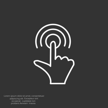 Dokunmatik ekran web simgesi