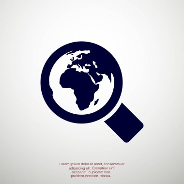 Basit büyüteç simgesini