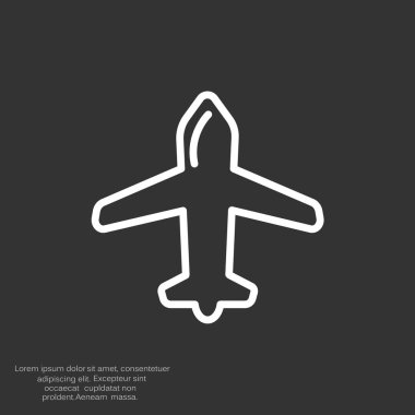 uçak web simgesi