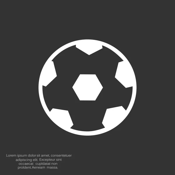 Fußball-Web-Ikone — Stockvektor