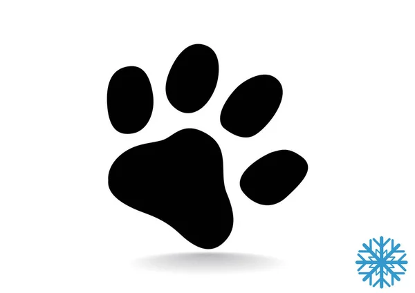 Köpek pençe parça basit simgesi