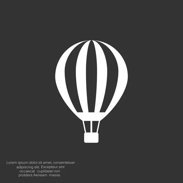 Ballon-Aerostat-Websymbol — Stockvektor