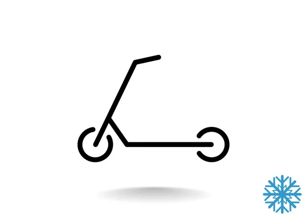 Scooter para niños icono — Vector de stock