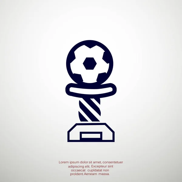 Futbol Kupası simgesi — Stok Vektör