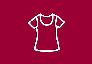 t-shirt basit simgesi