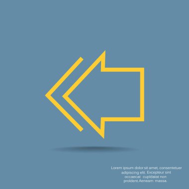 Ok işaret sol simgesi