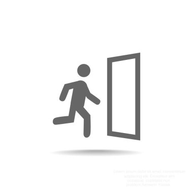 erkek figürü çalışan simgesi