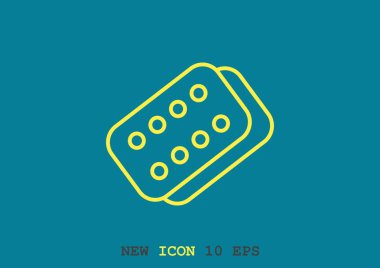 Bandaj sıva basit web simgesi