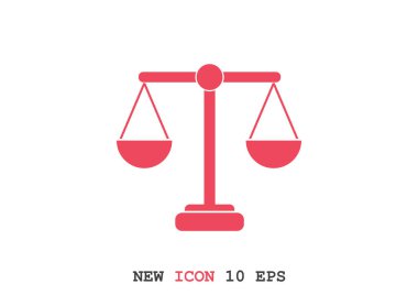 Adalet basit web simgesi ölçekleri