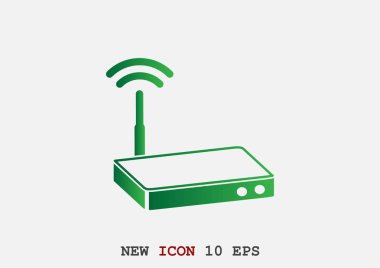 Dalgalar web simgesi ile modem