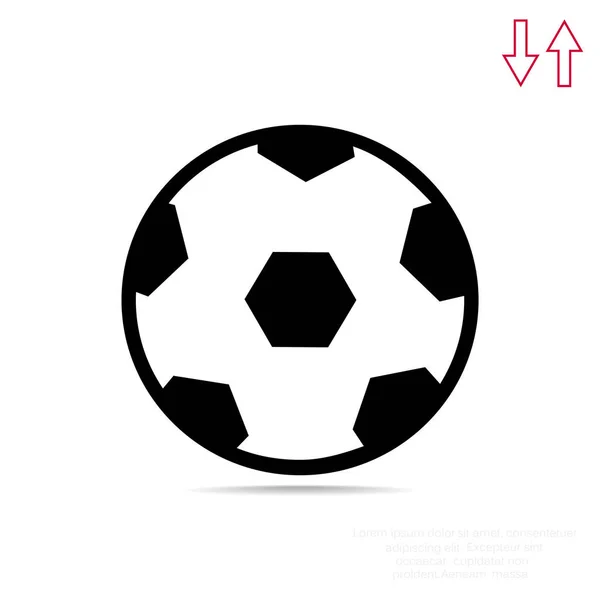 Icône web ballon de football — Image vectorielle